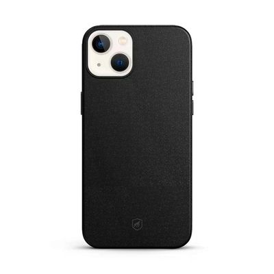 Kit Capa Couro Dual Preta e Pelicula Nano Vidro para iPhone 15 Plus - Gshield