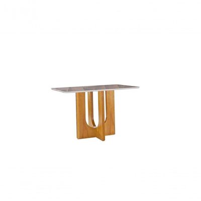 Mesa De Jantar Com Vidro Laminada Salermo-90x90 Art Salas