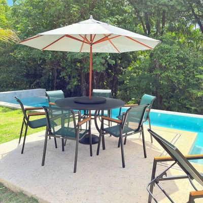 Kit Moveis Piscina Jogo De Mesa Espreguiçadeira Resistente Verde Tendência 2026 Nossa Kasa