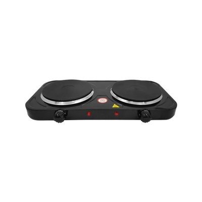 Fogão Elétrico Portátil 110v Preto Cooktop 2 Bocas 2000w