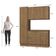 Armário De Cozinha Compacta 100% Mdf 170cm Nogueira Celeste Kappesberg