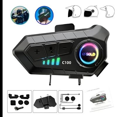 Fone De Ouvido Para Capacete Bluetooth Headset Rgb S/ Fio 36
