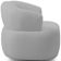 Kit 02 Poltronas Giratória Orgânica Para Sala Living Florea M05 Bouclê Cinza - Lyam Decor