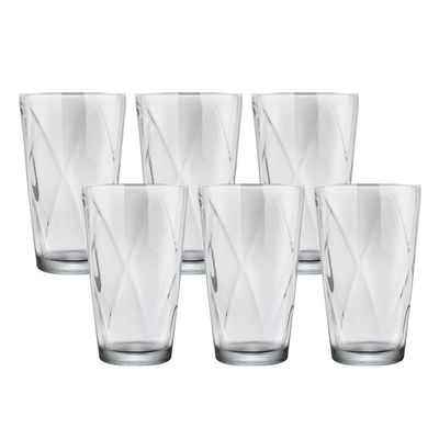 Conjunto de Copos com 6 Peças em Vidro Remy 275ml Remy CV244726 Cazza