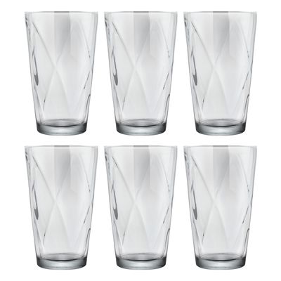 Conjunto de Copos com 6 Peças em Vidro Remy 275ml Remy CV244726 Cazza