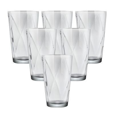 Conjunto de Copos com 6 Peças em Vidro Remy 275ml Remy CV244726 Cazza