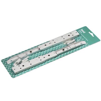 Kit 01 Par Suporte Para Mesa Dobrável Retrátil 30 cm H02 Mão Francesa Branco - Lyam