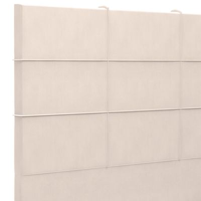 Cabeceira Cama Box Casal King 195 cm Roma W01 Suede Bege - Lyam