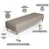 Kit 02 Puffs Decorativo Sala de Estar Bali W01 Pés Palito 170x60cm Linho Bege - Lyam Decor