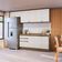 Armário De Cozinha Completa 100% Mdf 260cm Nogueira/branco Celeste Kappesberg