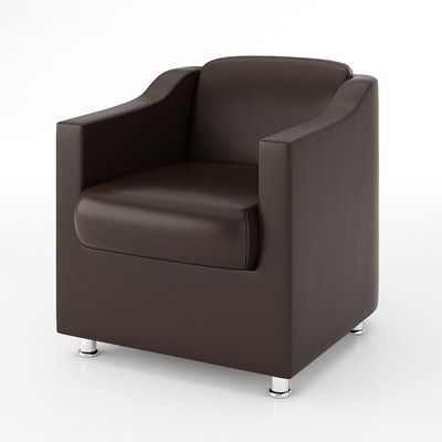 Kit Sofá Namoradeira Reforçada Tilla + 02 Poltronas marrom