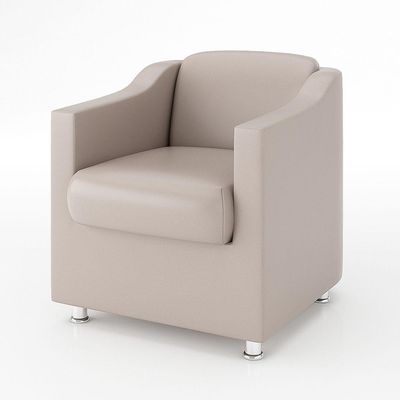 Kit Sofá Namoradeira Reforçada Tilla + 02 Poltronas bege