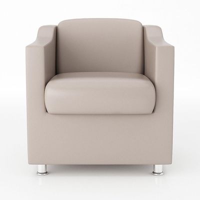 Kit Sofá Namoradeira Reforçada Tilla + 02 Poltronas bege