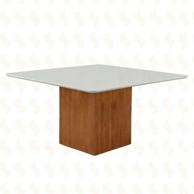 Mesa De Jantar Mdf Laminado - Alice-1,20x1,20m - Art Salas