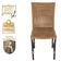 Mesa Ascoli 120 Cm Com 6 Cadeiras Cannes De Alumínio Trama Terra Cota
