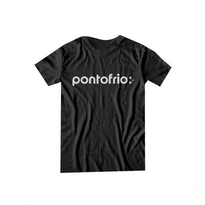 Camiseta Manga Curta Dry Fit Pontofrio G / Preto