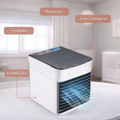 Mini Ar Condicionado Portátil Usb 500ml 3 Em 1 Climatizador