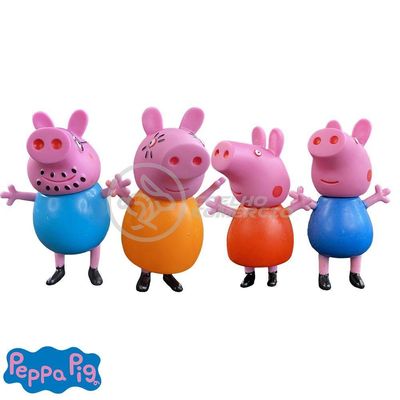 Kit 4 Bonecos Familia Peppa Pig
