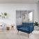 Namoradeira 2 Lugares Olivia Suede Azul Marinho Pallazio
