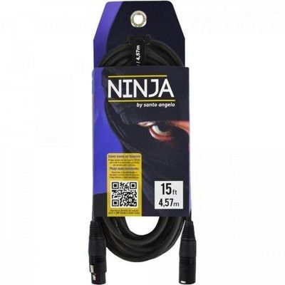 Cabo Xlr Macho Fêmea 4.57m Ninja Lw B