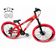 Bicicleta Aro 26 Vikingx Tuff Freio Hidráulico 21v Freeride Rodas Vmaxx Suspensão Pneu Flame vermelho X25