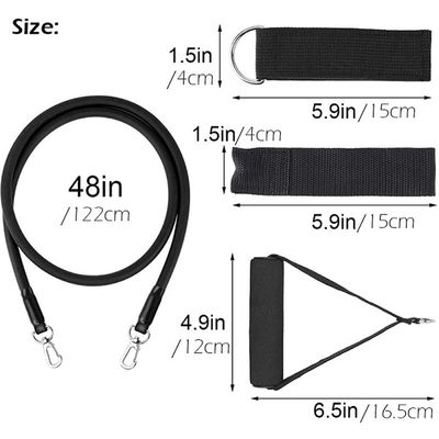 Kit Extensor Elástico 11 Peças  Exercício Fitness