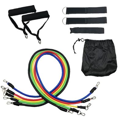 Kit Extensor Elástico 11 Peças  Exercício Fitness