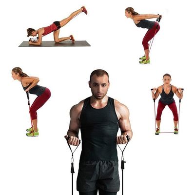 Kit Extensor Elástico 11 Peças  Exercício Fitness
