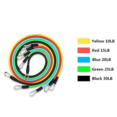 Kit Extensor Elástico 11 Peças  Exercício Fitness