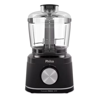 Processador de Alimentos PMN04A 420W 500ml Trava de Segurança Philco Preto / 220V