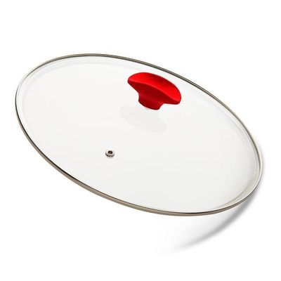 Panelas Ultra Day By Day 24cm Com Tampa De Vidro Vermelho E Kit Com 2 Facas Revestimento Ichef Red | Ichef