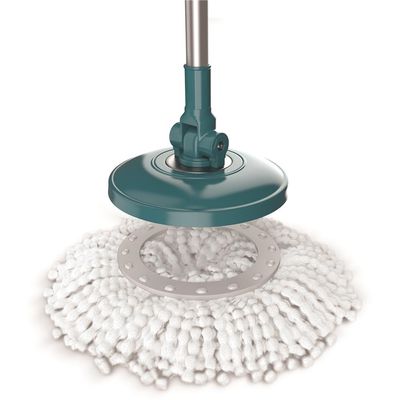 Mop Giratório FlashLimp Fit 3 em 1 com Balde 8L, Cabo Telescópico e 3 Tipos de Refis Cinza