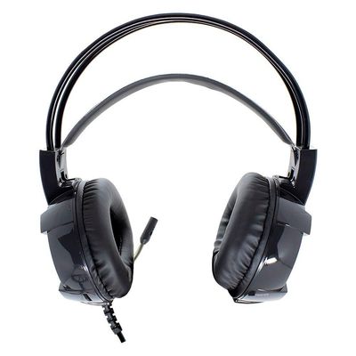 Headset Gamer Mo-hp50 Com Som Imersivo, Microfone Com Cancelamento De Ruído E Led Vermelho
