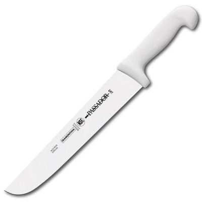 Faca Passador Tramontina Profissional com Lamina em Aço Inox e Cabo em Polipropileno Branco 12"