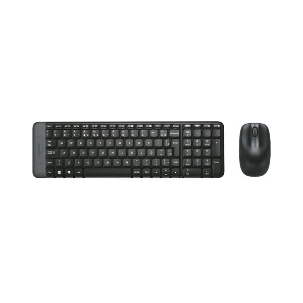 Kit Teclado e Mouse Logitech MK220 Compacto Sem Fio Preto - 920-004431 Kit Teclado e Mouse Logitech MK220 Compacto Sem Fio Preto - 920-004431