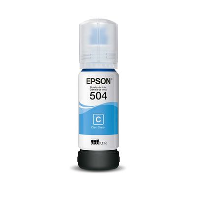 Refil de Tinta Epson T504 Ciano