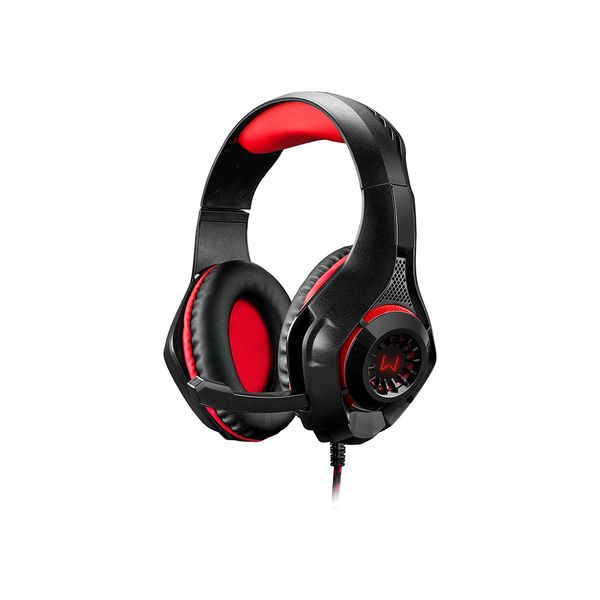 Headset Gamer Warrior Preto e Vermelho com LED PH219