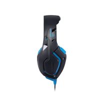 Headset Gamer Warrior Preto e Azul com LED PH244