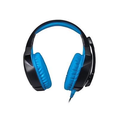 Headset Gamer Warrior Preto e Azul com LED PH244