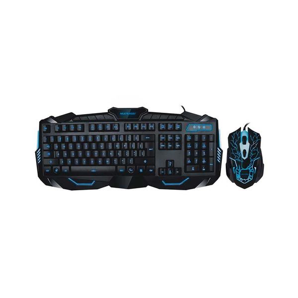 Kit Teclado e Mouse Gamer Multilaser Lightning Preto com LED TC195 Kit Teclado e Mouse Gamer Multilaser Lightning Preto com LED TC195