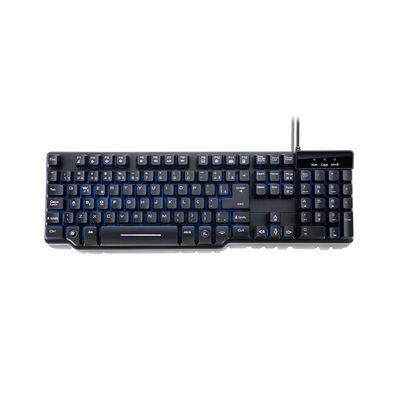Teclado Gamer Warrior Semi Mecânico Preto com LED TC196