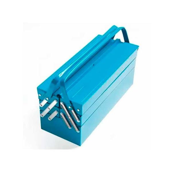 Caixa Sanfonada para Ferramentas Tramontina com 3 Gavetas e Alças Fixas Azul Caixa Sanfonada para Ferramentas Tramontina com 3 Gavetas e Alças Fixas Azul