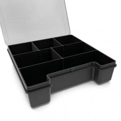 Organizador Plástico 7.1/2 com 6 Divisões Tramontina Transparente com Preto