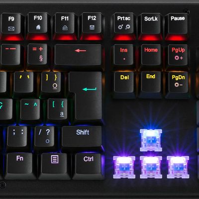 Teclado Mecânico Gamer X-Zone GTM-01, Switch Outemu LED, Preto