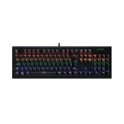Teclado Mecânico Gamer X-Zone GTM-01, Switch Outemu LED, Preto