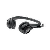 Headset com Fio USB Logitech H390 com Almofadas em Couro Preto