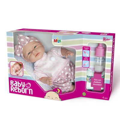 Boneca Baby Reborn Milk