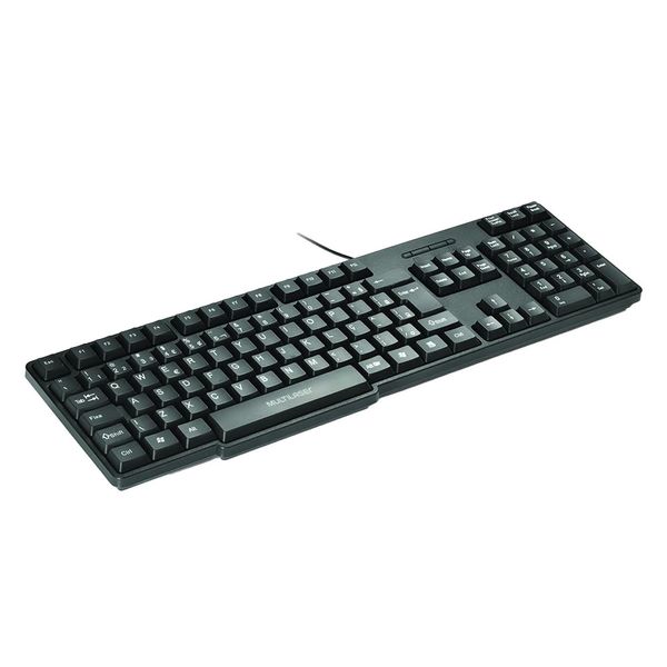Teclado Multilaser TC225 Slim Básico Preto