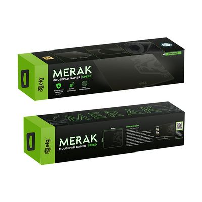 MPMM - Mousepad Gamer ELG Merak, speed, medium, 400x300, 3mm, Preto