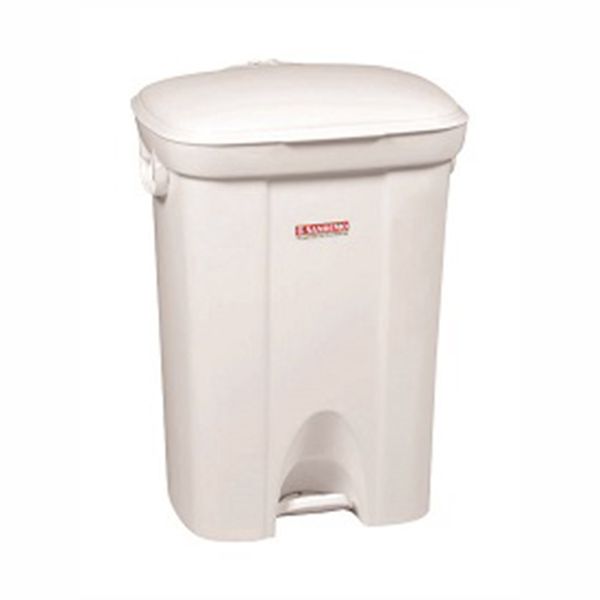 Lixeira de Plástico com Pedal Sanremo Branca 72L